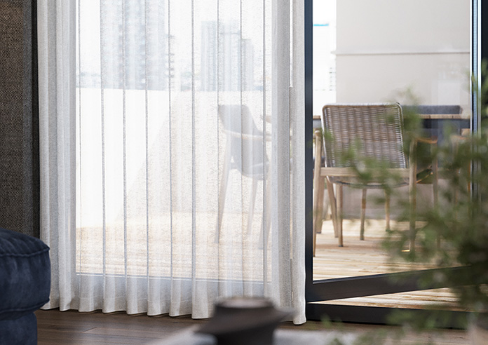 Kalahari Voile, Pure White - Made to Measure Curtains - Image 5